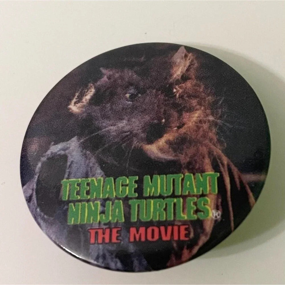 Vintage 1990 Lot of 6 TMNT Ninja Turtles Buttons 1.25 Inch - Picture 9 of 16